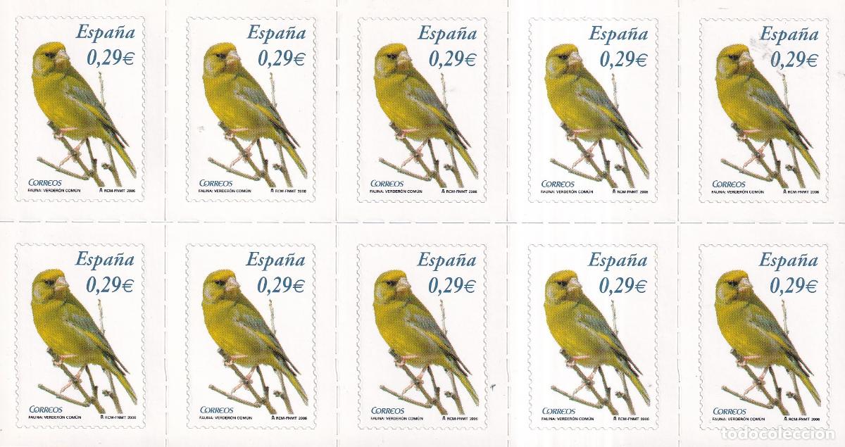 Briefmarken: H4 Hojita de 10 sellos procedente del carne a&ntilde;o 2006