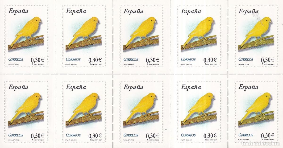 Briefmarken: H10 Hojita de 10 sellos procedente del carne a&ntilde;o 2007