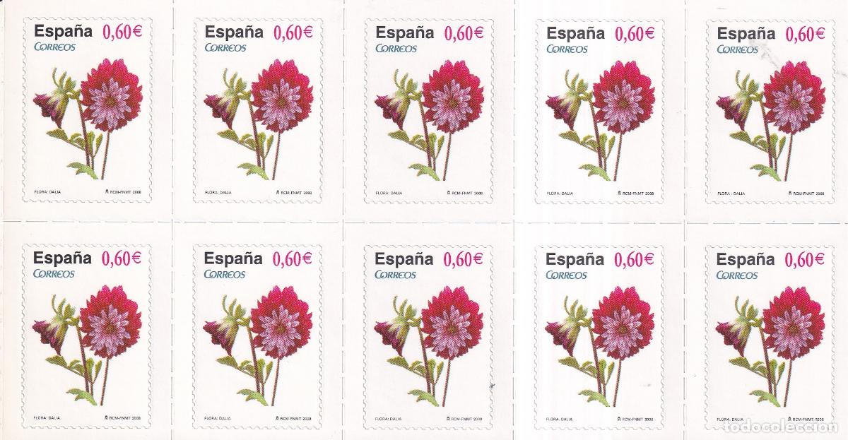 Briefmarken: H24 Hojita de 10 sellos procedente del carne a&ntilde;o 2008