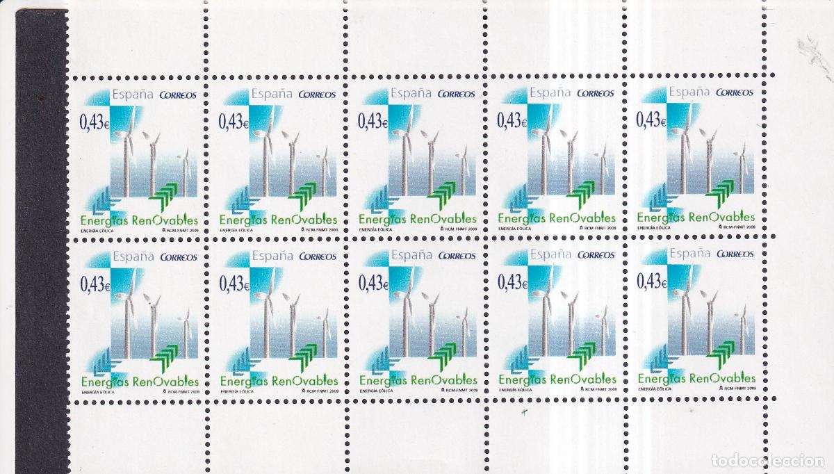 Briefmarken: H34 Hojita de 10 sellos procedente del carne a&ntilde;o 2009