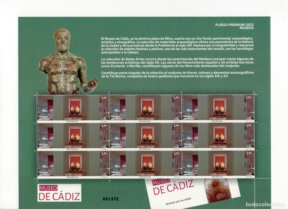 Selos: PP117 Sellos Espa&ntilde;a bonito pliego premium a&ntilde;o 2022 Arqueologia subacuatica de la Caleta Cadiz