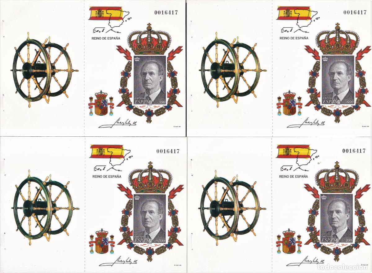 Briefmarken: Sellos Espa&ntilde;a Pruebas de Lujo n 64A / 64D en NUEVO perfecto estado procedente de carnet