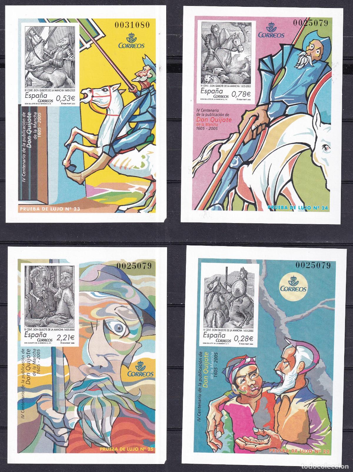 Briefmarken: Sellos Espa&ntilde;a Pruebas de Lujo n 86 / 89 en NUEVO perfecto estado
