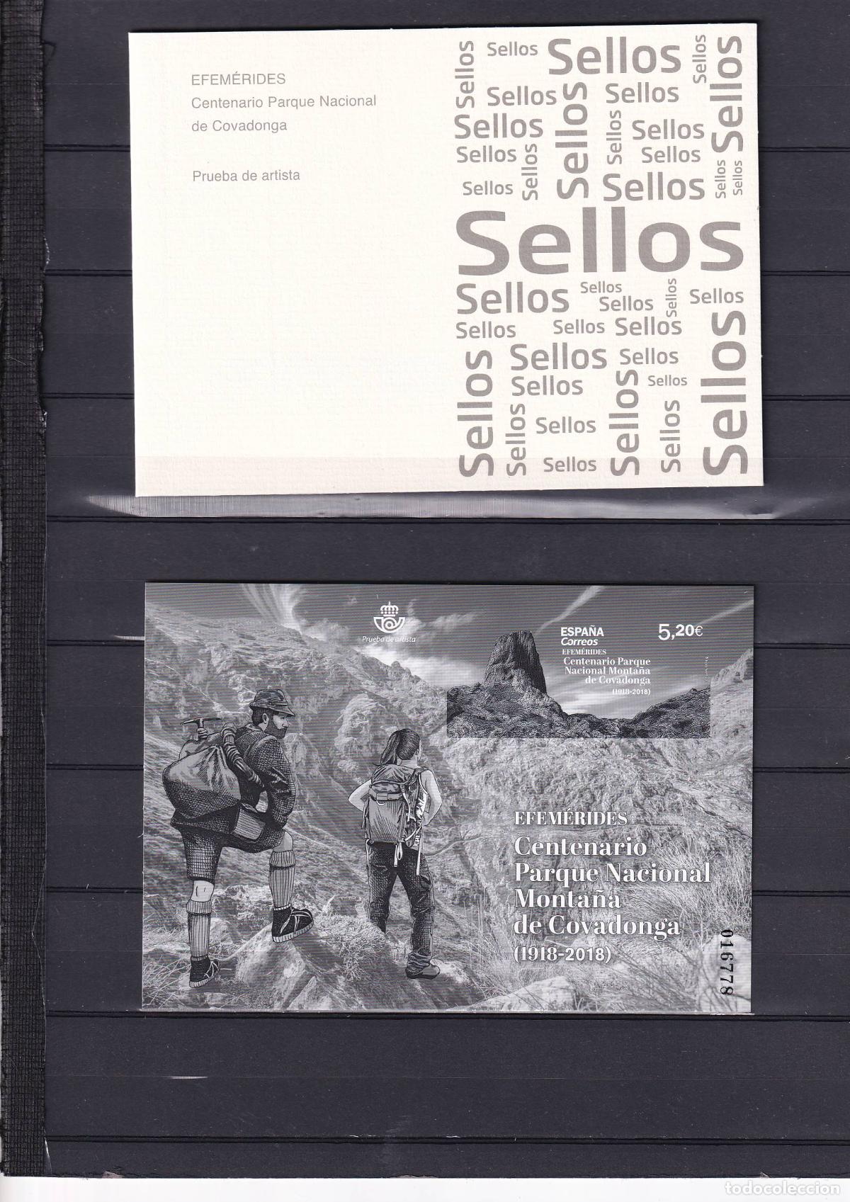 Stamps: Sellos Espa&ntilde;a Pruebas de Lujo n 144 con carpetilla en NUEVO perfecto estado