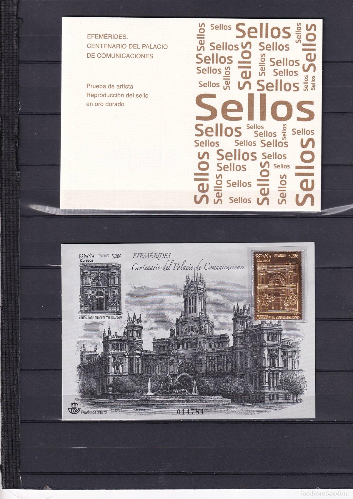 Stamps: Sellos Espa&ntilde;a Pruebas de Lujo n 143 con carpetilla en NUEVO perfecto estado