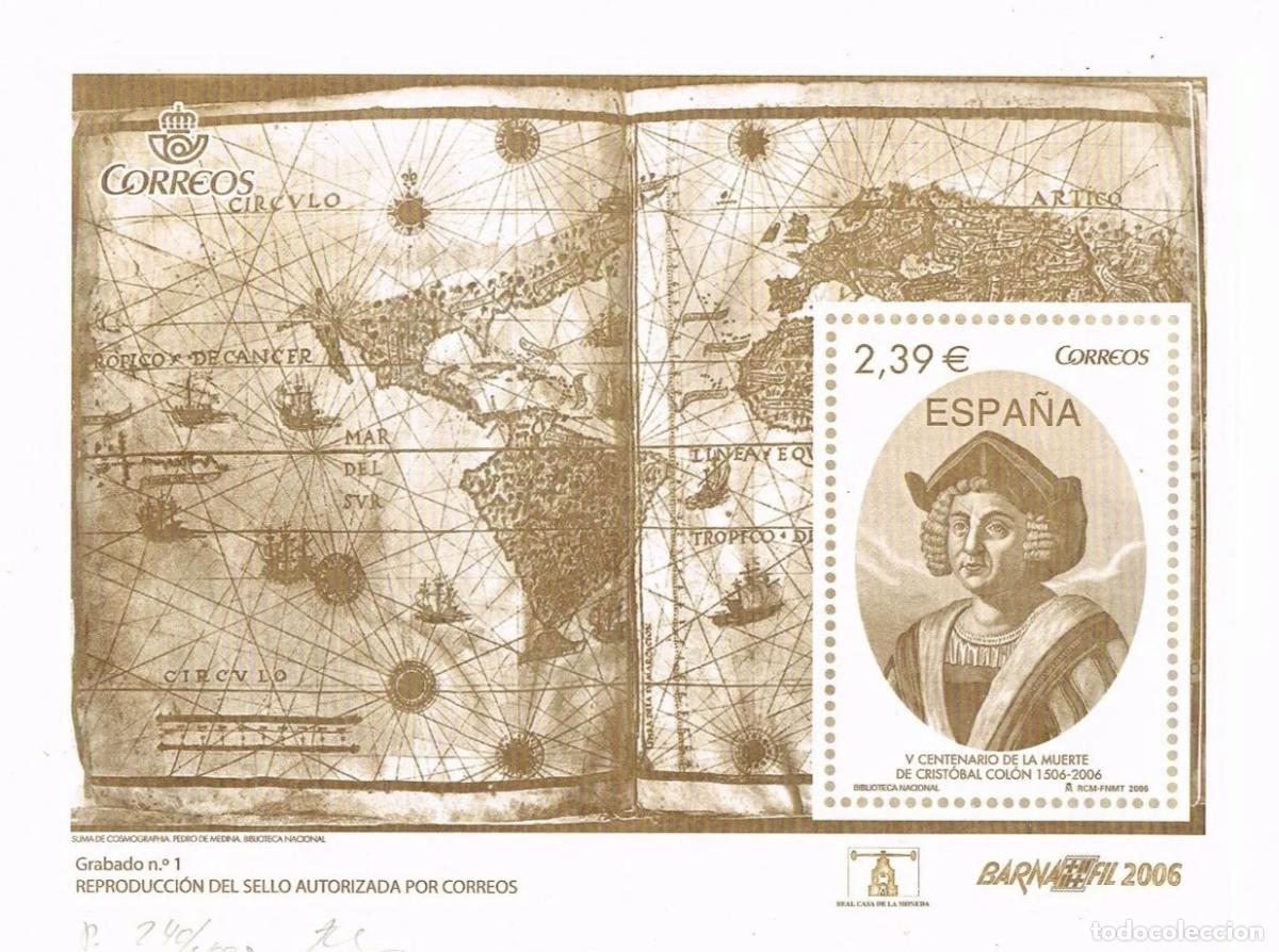 Stamps: Sellos Espa&ntilde;a a&ntilde;o 2010 Grabado Barnafil n 1 IMPECABLE