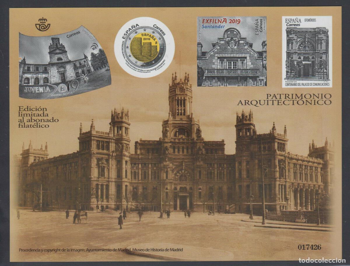 Stamps: Sellos Espa&ntilde;a a&ntilde;o 2019 prueba calcografica Patrimonio Arquitectonico