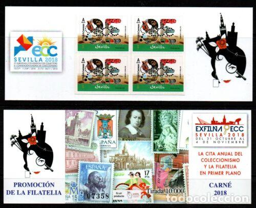 Briefmarken: Sellos Espa&ntilde;a a&ntilde;o 2018 carne promocional de filatelia IMPECABLE