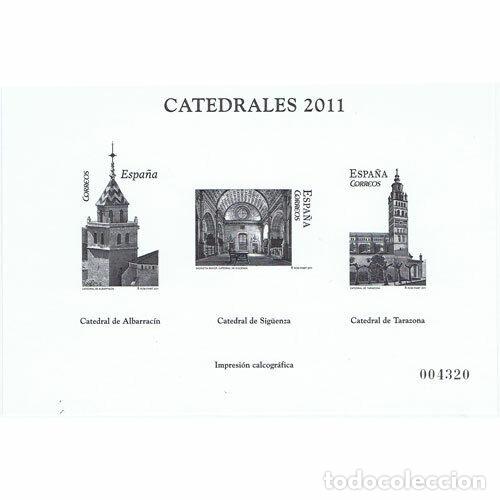 Briefmarken: Sellos Espa&ntilde;a a&ntilde;o 2011 prueba calcografica Catedrales