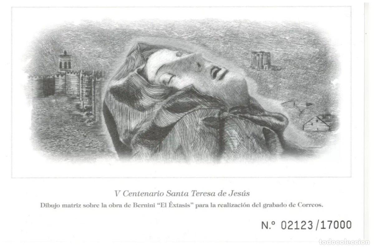 Briefmarken: Sellos Espa&ntilde;a a&ntilde;o 2015 prueba calcografica Santa Teresa
