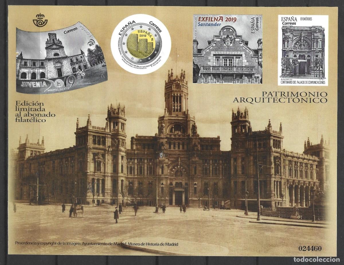Selos: ESPA&Ntilde;A - 2019 - EDICI&Oacute;N LIMITADA AL ABONDADO FILAT&Eacute;LICO - PATRIMONIO ARQUITECT&Oacute;NICO - SIN GOMA