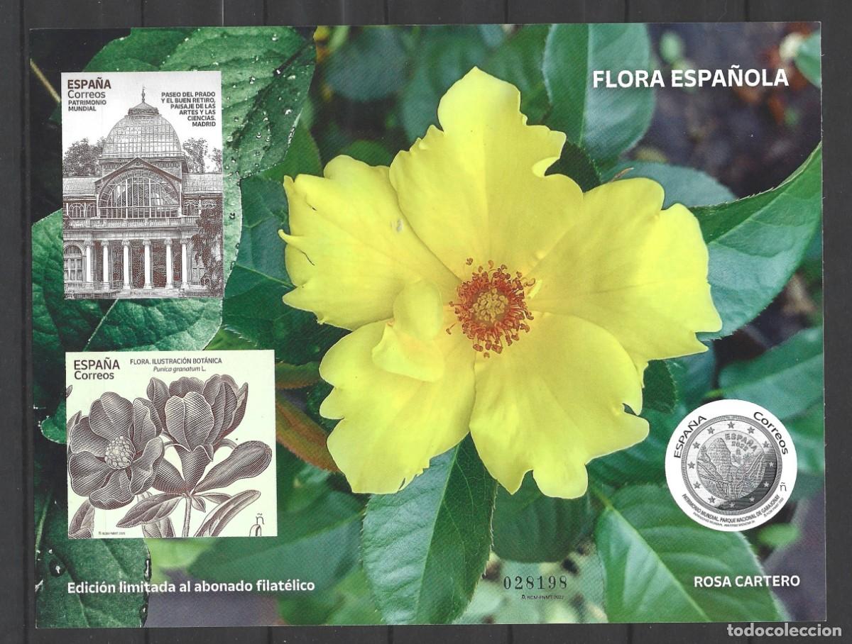 Stamps: ESPA&Ntilde;A - 2022 - EDICI&Oacute;N LIMITADA AL ABONDADO FILAT&Eacute;LICO - FLORA ESPA&Ntilde;OLA EN COLOR - SIN GOMA