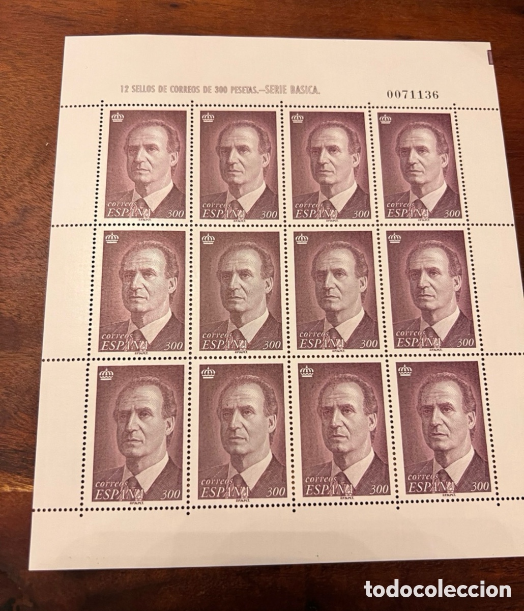 Briefmarken: Sellos Espa&ntilde;a 1996 EDIFIL 3463 MNH** MINIPLIEGO MP 54 - 300 PTS REY - MP54