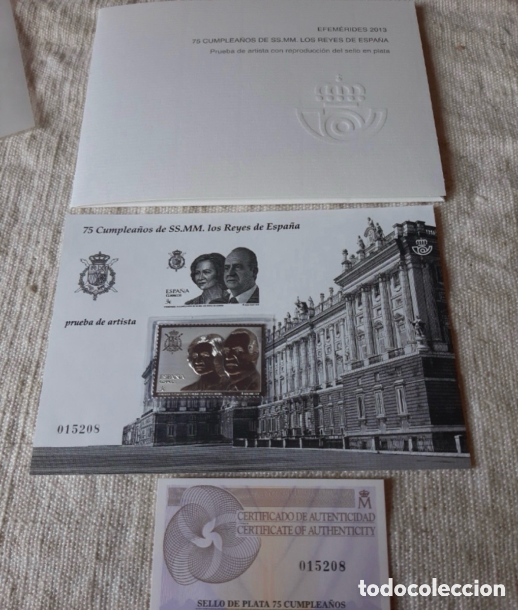 Briefmarken: Prueba de Lujo, Espa&ntilde;a. A&ntilde;o 2013, Edifil 114 75&ordm; de los Reyes (con Sello de Plata) Nueva