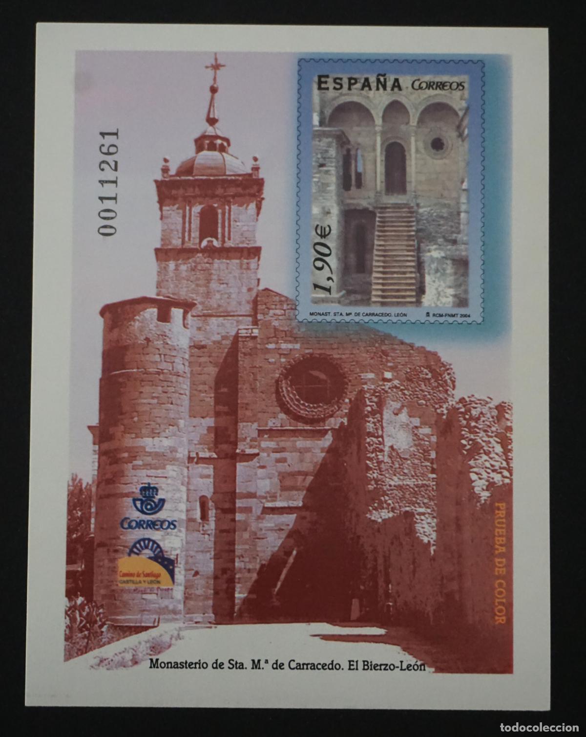Briefmarken: Prueba oficial n&ordm; 83 Monasterio de Sta M&ordf; de Carracedo. El Biezo-Le&oacute;n
