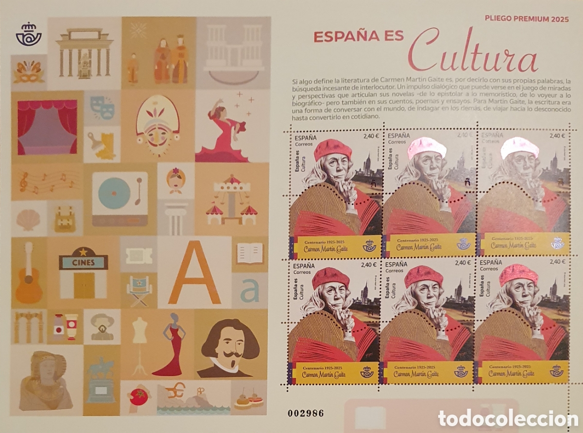 Briefmarken: Pliego Premium 2025. Espa&ntilde;a es Cultura