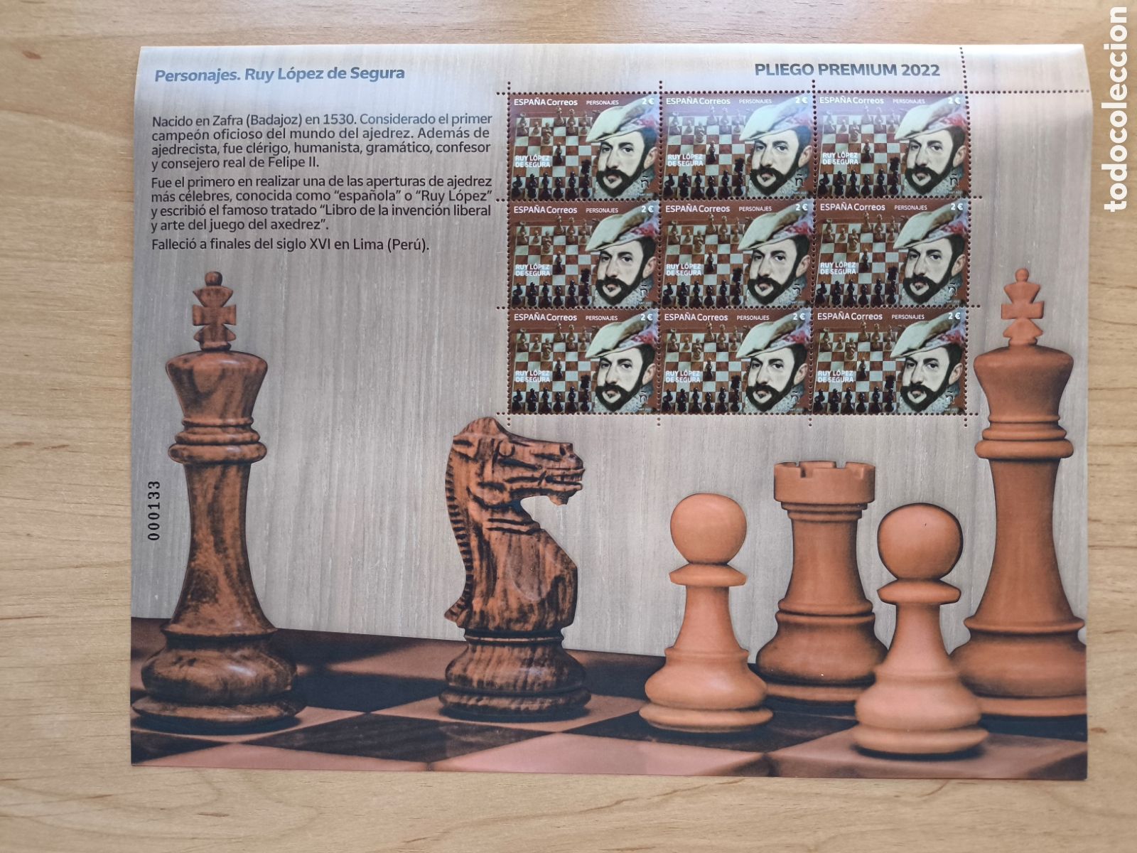 Sellos: Pliego premium 126 Ajedrez - Foto 1