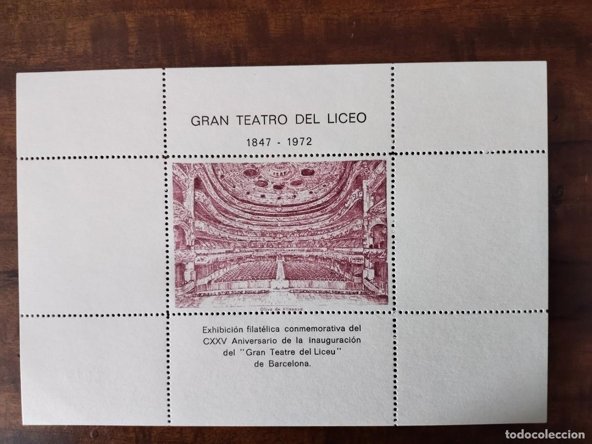 Sellos: Gran Teatro del Liceo. CXXV ANIVERSARIO. SIN CIRCULAR. NUMERADO. 313.