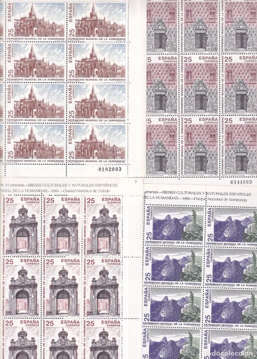 Briefmarken: Sellos Espa&ntilde;a A&ntilde;o 1991 minipliego n&ordm;35/38 Patrimonio de la humanidad valor catalogo 20&euro;