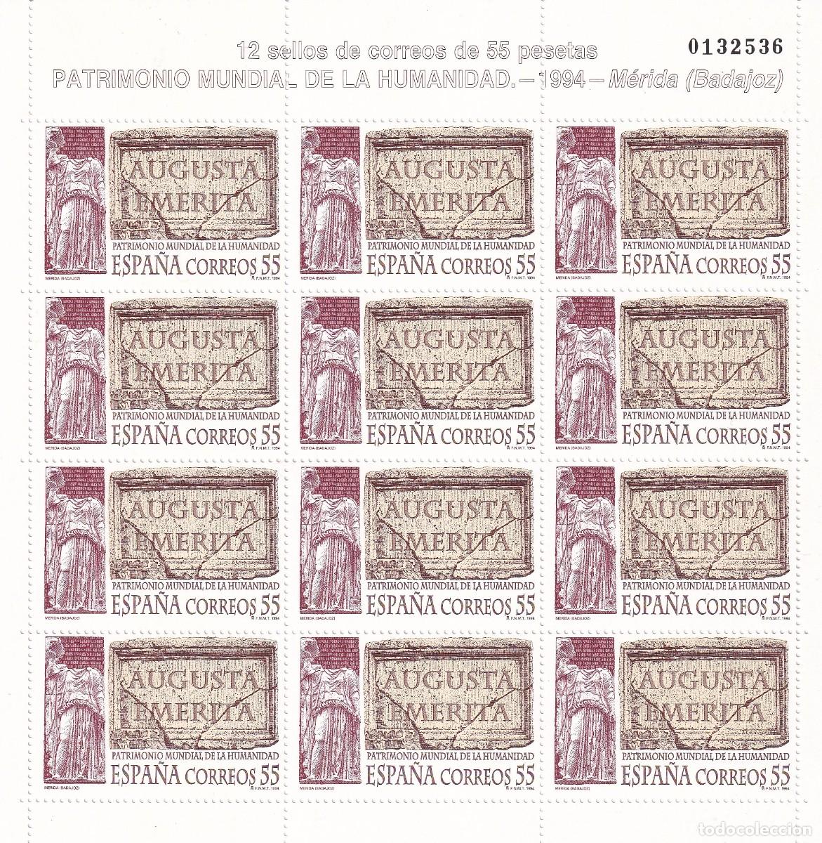 Stamps: Sellos Espa&ntilde;a A&ntilde;o 1994 minipliego n&ordm;47 Patrimonio de la humanidad Merida valor catalogo 13,75&euro;