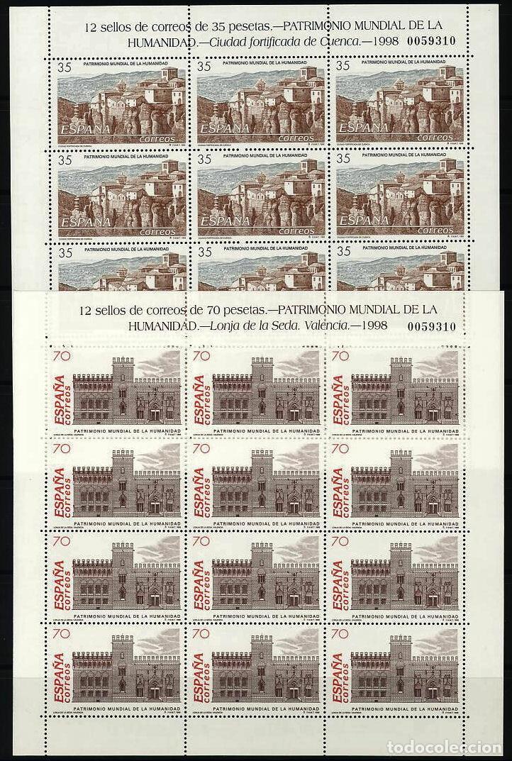 Selos: Sellos Espa&ntilde;a A&ntilde;o 1998 minipliego n&ordm;60/61 Patrimonio de la humanidad valor catalogo 35&euro;