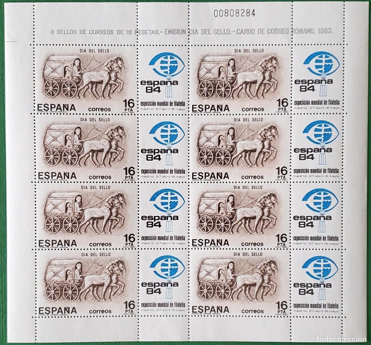 Sellos: Sellos Espa&ntilde;a A&ntilde;o 1983 minipliego n&ordm;2 Dia del Sello valor catalogo 2,80&euro;