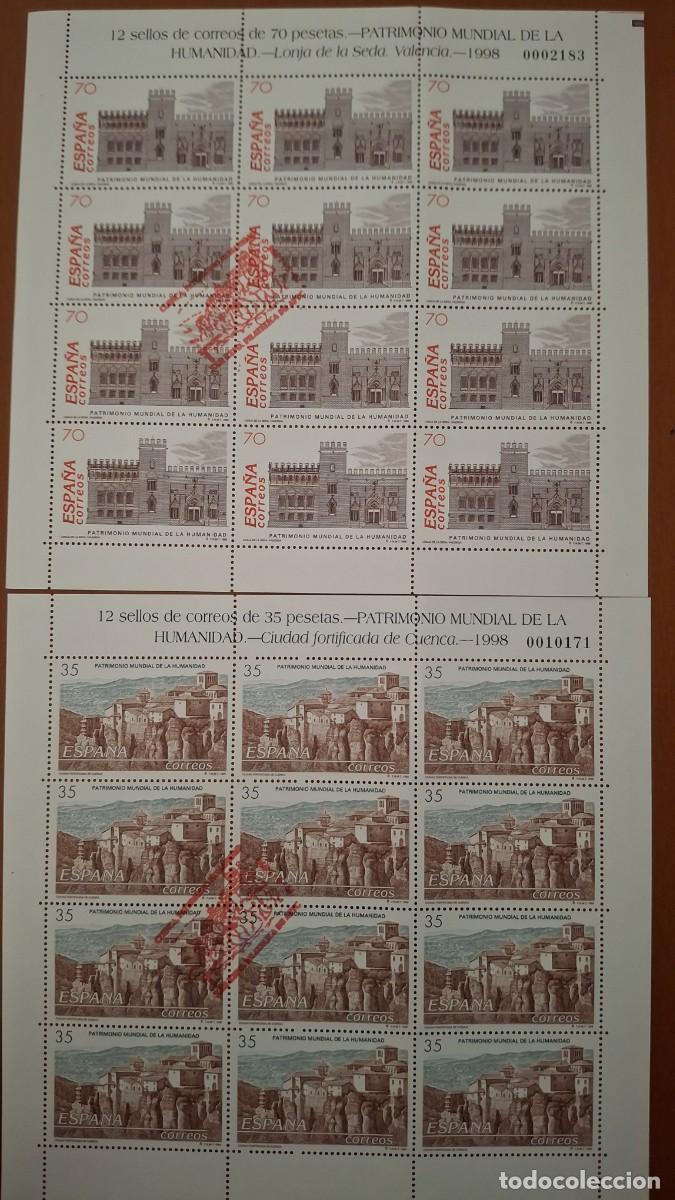 Selos: HB1259 Sellos ESPA&Ntilde;A a&ntilde;o 1998 minipliegos 60 y 61 con matasellos conmemorativos