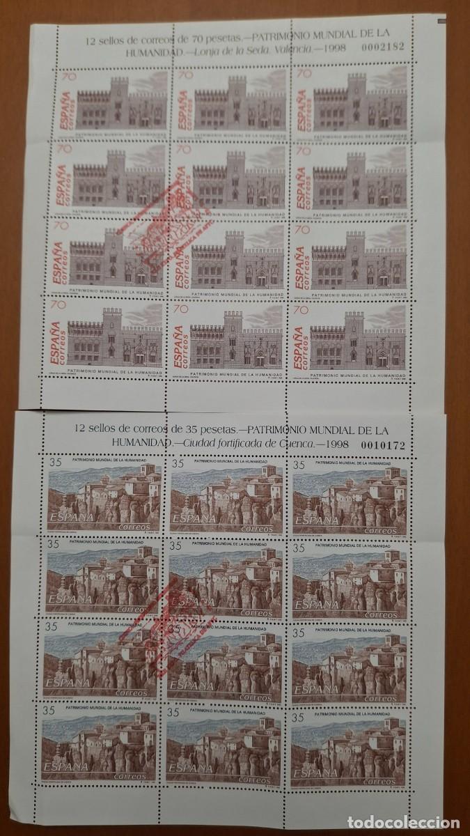 Stamps: HB1260 Sellos ESPA&Ntilde;A a&ntilde;o 1998 minipliegos 60 y 61 con matasellos conmemorativos