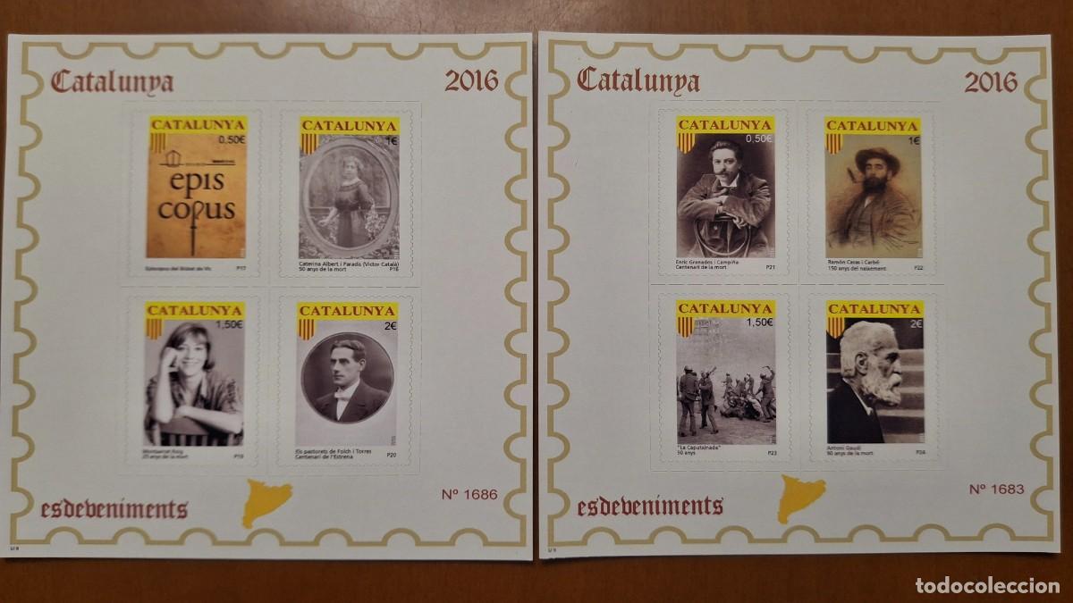 Briefmarken: HB1299 Sellos ESPA&Ntilde;A hojitas bloque pruebas filatelicas Catalu&ntilde;a a&ntilde;o 2016