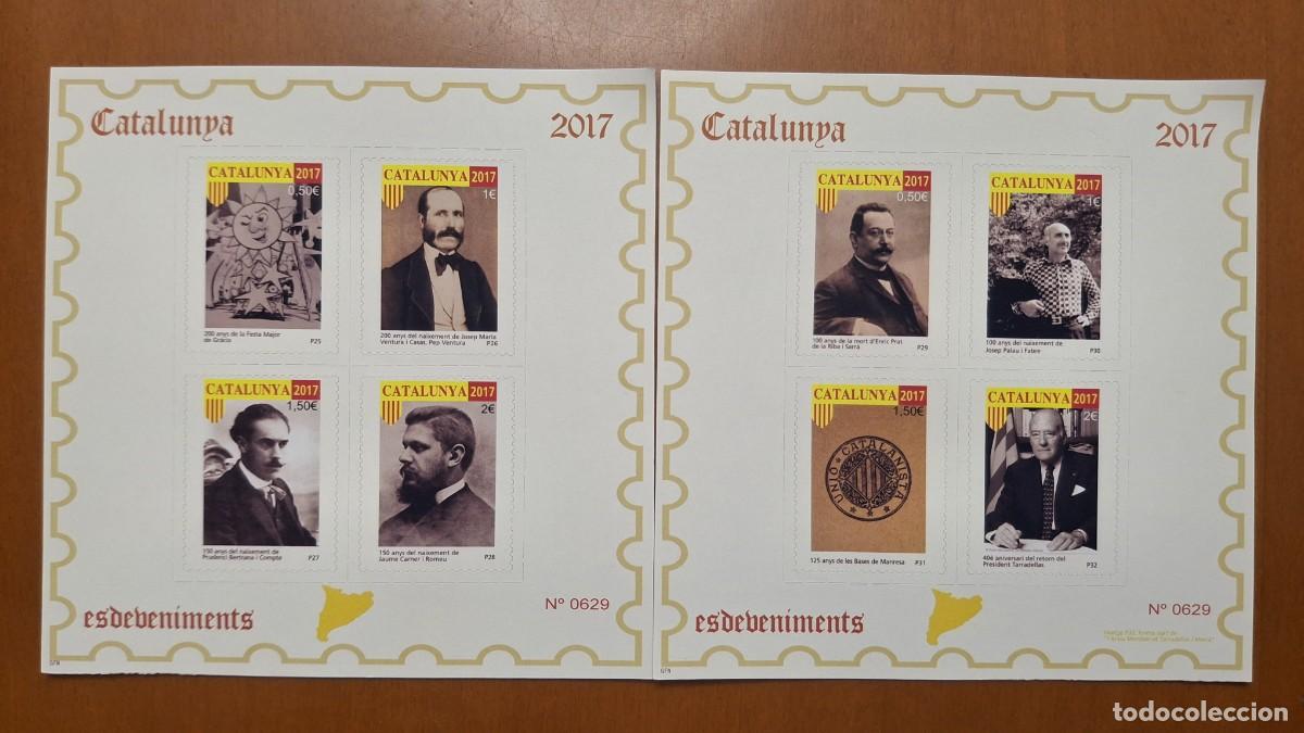 Timbres: HB1300 Sellos ESPA&Ntilde;A hojitas bloque pruebas filatelicas Catalu&ntilde;a a&ntilde;o 2017