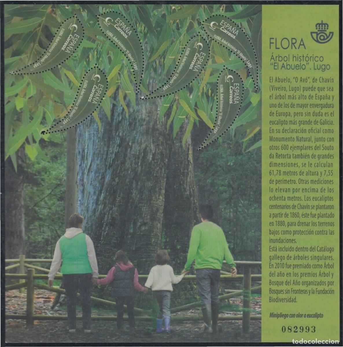 Francobolli: MINIPLIEGO 95** FLORA ARBOL HISTORICO EL ABUELO