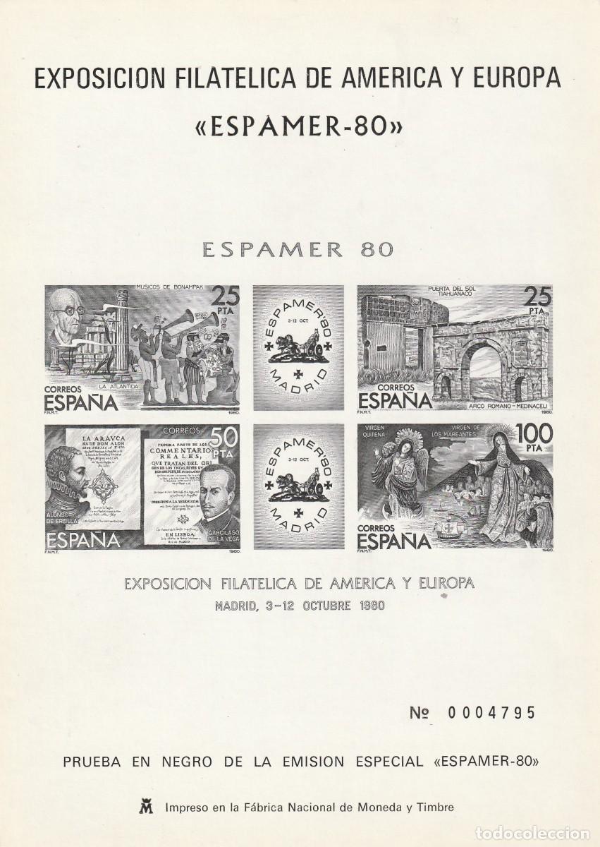 Briefmarken: PRUEBA OFICIAL N&ordm; 3** EXPAMER 1980
