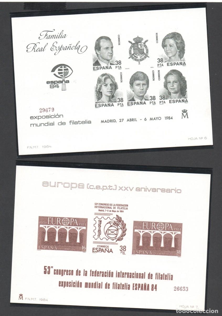 Briefmarken: PRUEBAS DE LUJO EDIFIL 6 / 7 ** ESPA&Ntilde;A &acute;84 EXPOSICION MUNDIAL DE FILATELIA