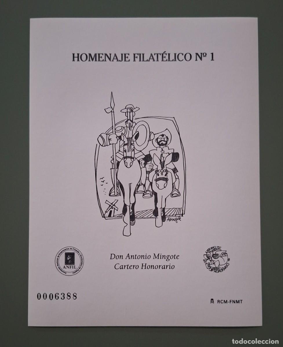 Sellos: ESPA&Ntilde;A 2005 - HOMENAJE FILAT&Eacute;LICO N&ordm; 1 - ANTONIO MINGOTE, CARTERO HONORARIO ..A3805