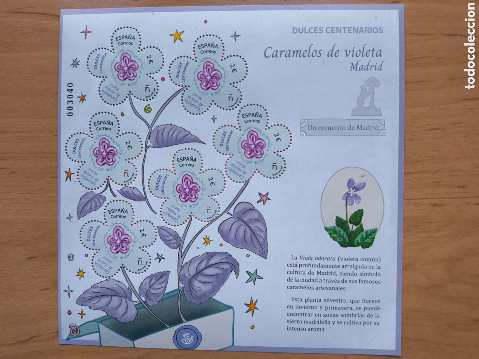 Sellos: Miniplieglos Dulces Centenarios