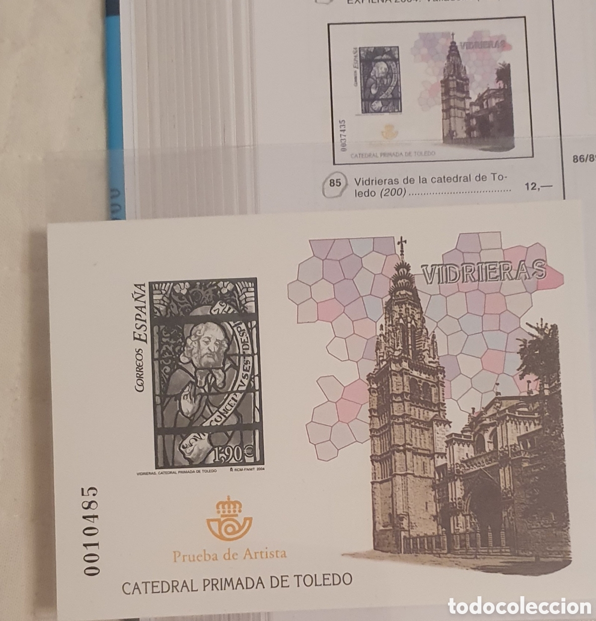 Sellos: Prueba OFICIAL n&uacute;mero 85. A&ntilde;o 2004. Valor cat&aacute;logo 12 &euro;