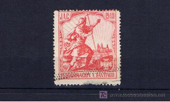 Sellos: A&ntilde;o Sto Compostelano 1948 - Foto 1