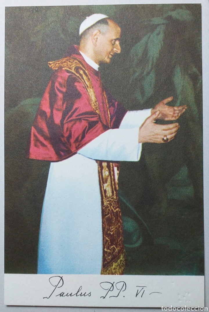 Sellos: Postal de PABLO VI - Foto 1