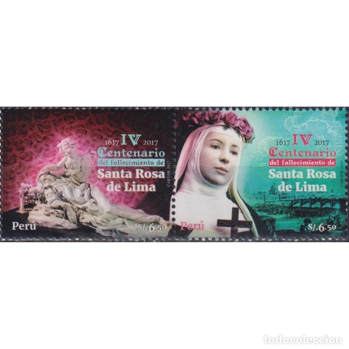 ⚡ DISCOUNT PERU 2018 THE 400TH ANNIVERSARY OF THE DEATH OF SAINT ROSE OF LIMA MNH - RELIGION (Sellos - Temáticas - Religión)