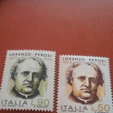 Sellos: SELLO ITALIA NUEVO. 1972. 100ANIV NACIMEINTO LORENZO PEROSI. COMPOSITOR. MÚSICA SACRA. RELIGIÓN. ART. Lote 365663111