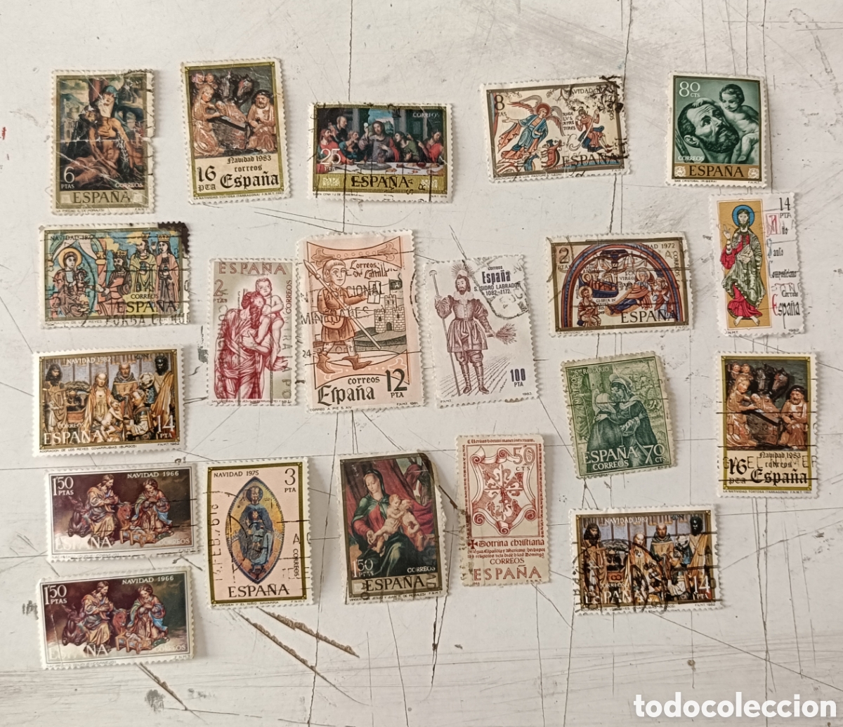 Sellos: Lote de sellos de tema religioso - Foto 1