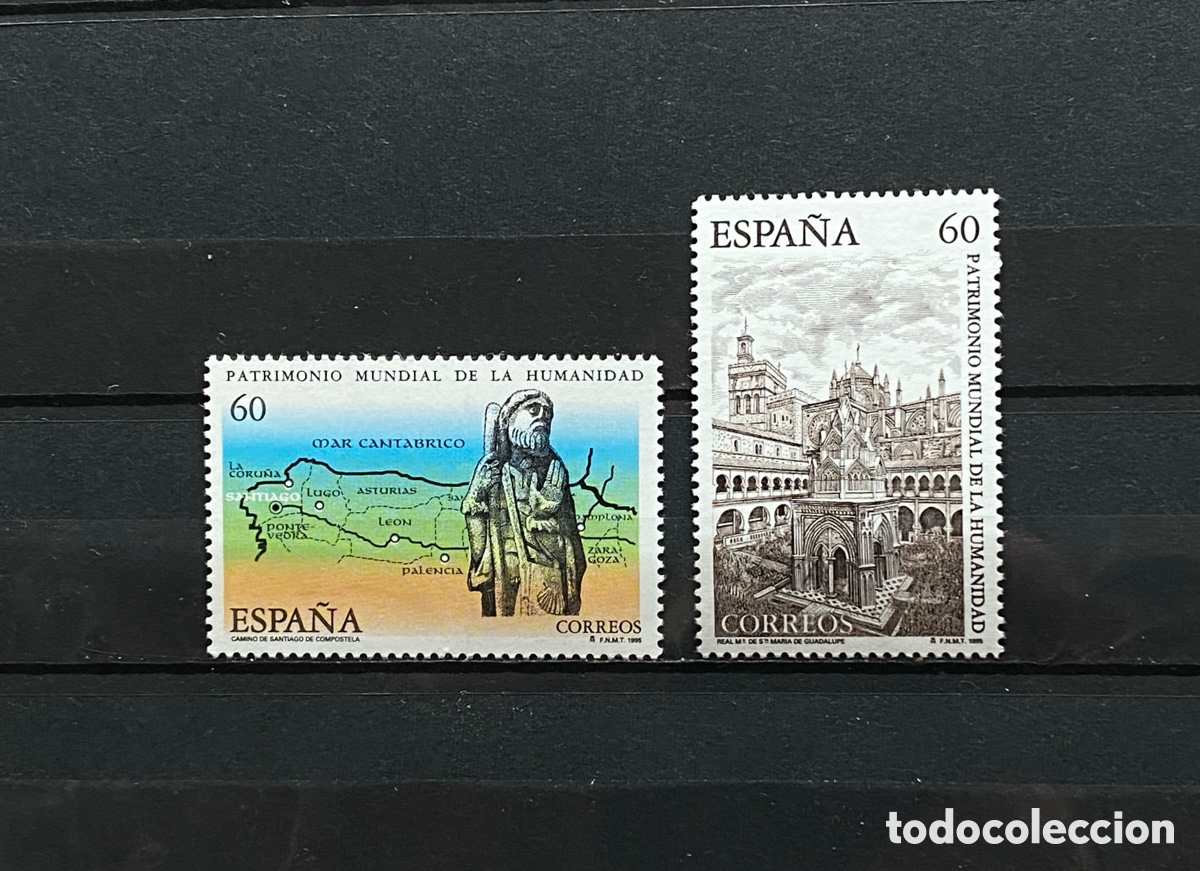 Sellos: Sellos, nuevo, de Espa&ntilde;a 1995 Edifil 3390/91 Edificios - Foto 1