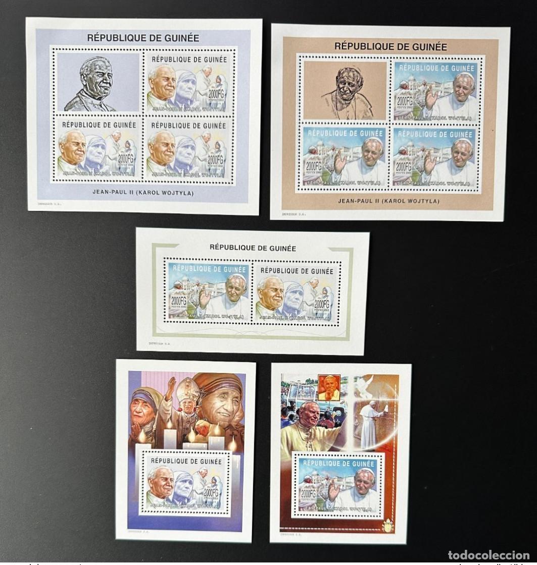 Sellos: Guinea 2002 Mi. 4003 - 4004 Papa Juan Pablo II Madre Teresa