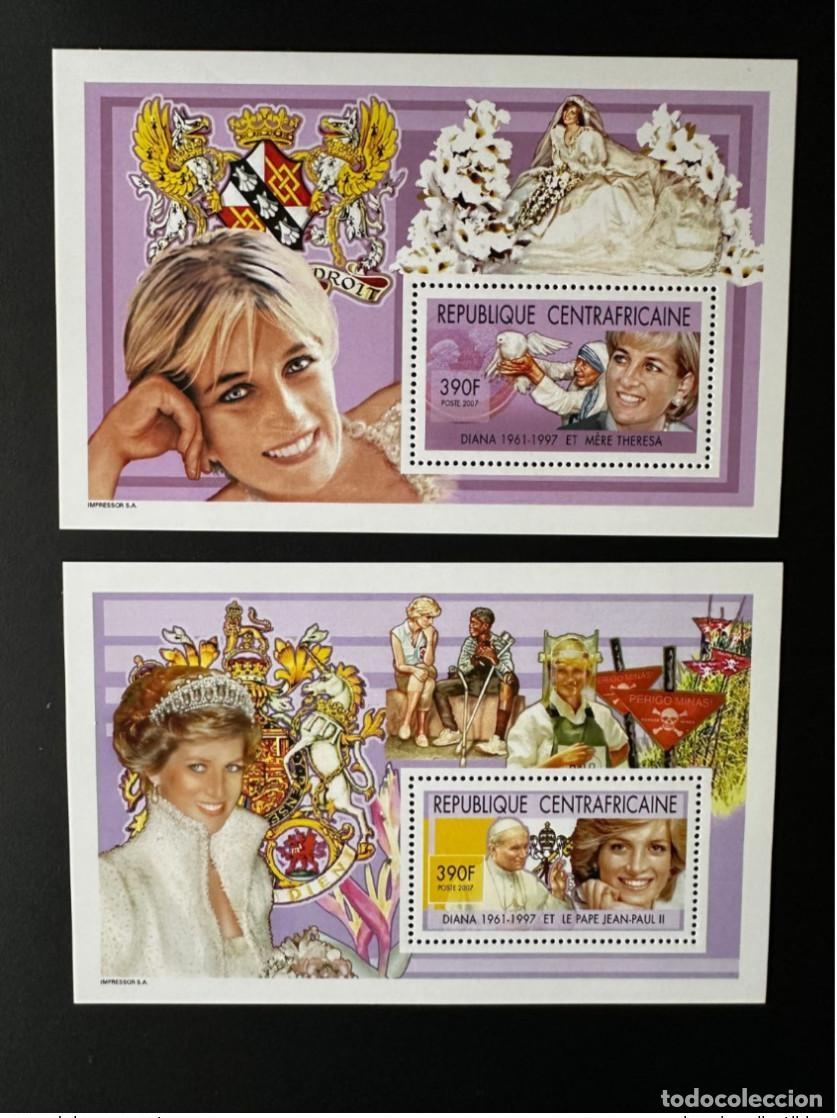Sellos: Rep&uacute;blica Centroafricana 2007 Mi. Bl. 689 - 690 Papa Juan Pablo II Teresa
