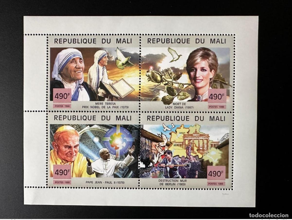 Sellos: Mali 1999 Mi. 2247 - 2250 Papa Juan Pablo II Diana Madre Teresa