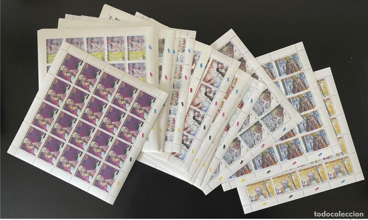 Sellos: Guinea 2004 Mi. 4160 - L4175 Papa Juan Pablo II Papst 27 val. hojas