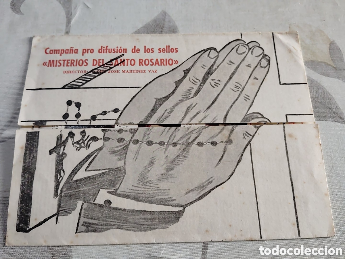 Sellos: Campa&ntilde;a profusi&oacute;n de los sellos. Misterios del Santo Rosario. 1965