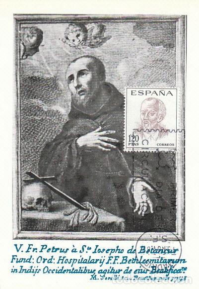 Sellos: Edifil 1830, Juan de Bethencourt, tarjeta m&aacute;xima de primer d&iacute;a de 15-11-1967