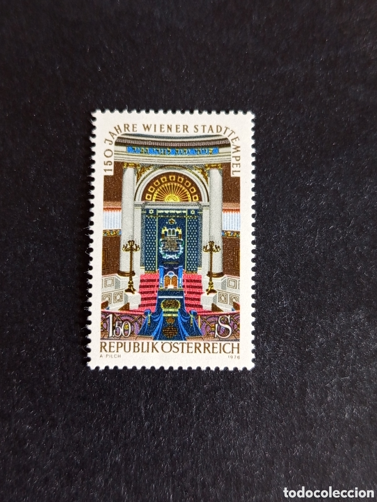 Sellos: AUSTRIA, 1976. Sinagoga de Viena. Yvert 1367. Pedido m&iacute;nimo 3 &euro;. Ver fotos. Serie completa en nuevo