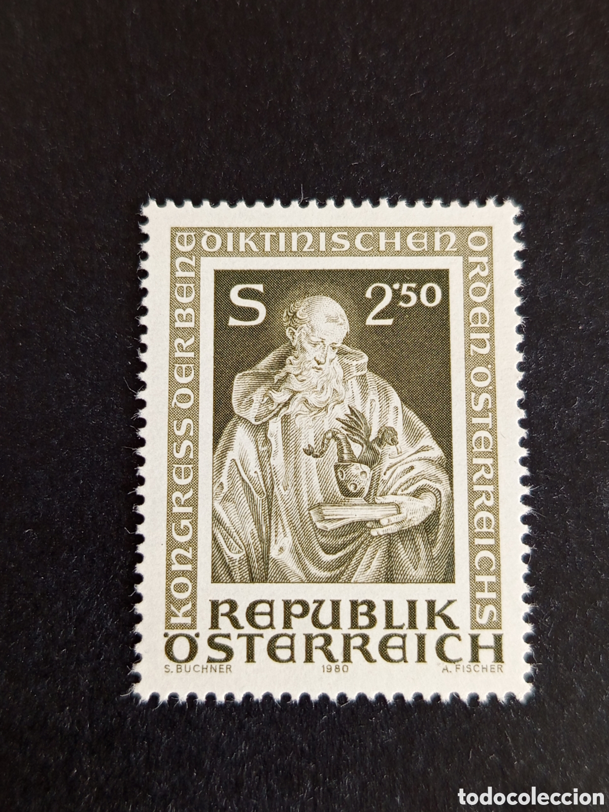 Sellos: AUSTRIA, 1980. Congreso de los Benedictinos. Yvert 1470. Pedido m&iacute;nimo 3 &euro;. Ver fotos.